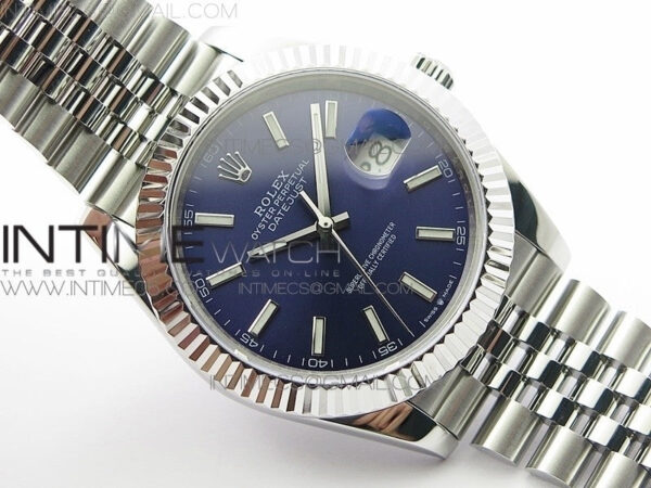 DateJust 41 126334 SS BP 1:1 Best Edition New Version Blue Dial on Jubilee Bracelet – Bild 3