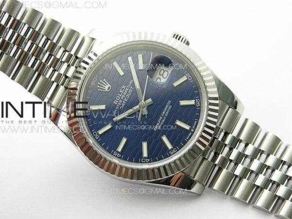 DateJust 41 126334 SS GMF 1:1 Best Edition Blue Fluted Dial on Jubilee Bracelet – Bild 3