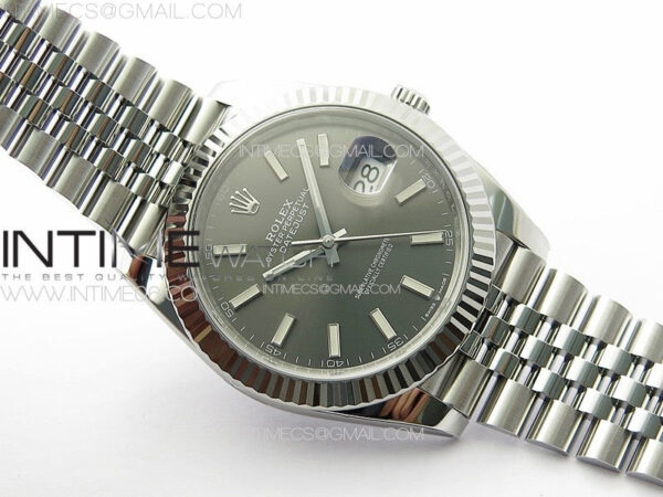 DateJust 41 126334 Clean 1:1 Best Edition 904L Steel Gray Stick Dial on Jubilee Bracelet VR3235 – Bild 2