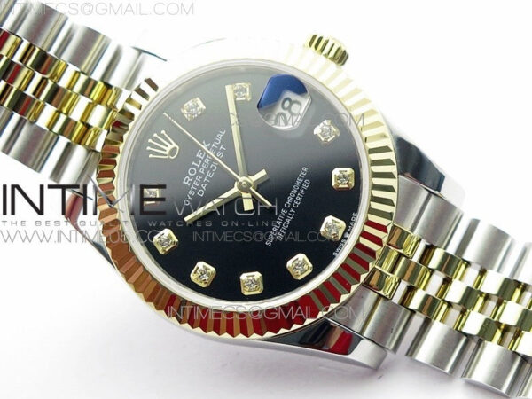 Datejust 31mm 278273 SS/YG BP Best Edition Black Diamond Markers Dial on SS/YG Jubilee Bracelet – Bild 3