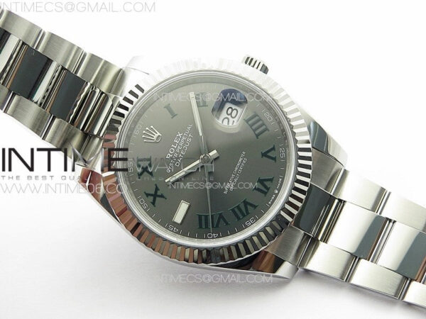 DateJust 41 126334 NTF 1:1 Best Edition 904L Steel Gray Roman Dial on Oyster Bracelet VR3235 – Bild 2
