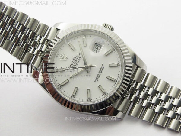 DateJust 41 126334 NTF 1:1 Best Edition 904L Steel White Stick Dial on Jubilee Bracelet VR3235DateJust 41 126334 NTF 1:1 Best Edition 904L Steel White Stick Dial on Jubilee Bracelet VR3235 – Bild 2