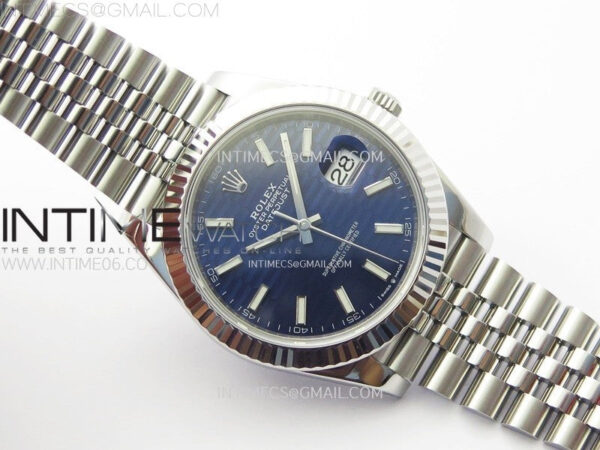 DateJust 41 126334 904L SS VSF 1:1 Best Edition Blue Fluted Dial on Jubilee Bracelet VS3235 – Bild 2