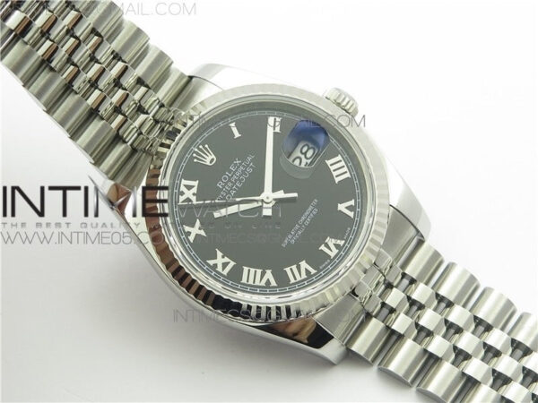 DateJust 36 SS 116234 ARF 1:1 Best Edition 904L Steel Black Dial Roman Markers on Jubilee Bracelet SH3135 V3 – Bild 2