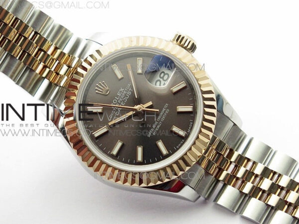 Datejust 28mm 279173 SS/RG BP Best Edition Gray Stick Markers Dial on SS/RG Jubilee Bracelet ETA2671 – Bild 2