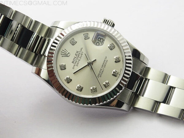 Datejust 31mm 278273 SS BP Best Edition Silver Crystals Markers Dial on Oyster Bracelet – Bild 2