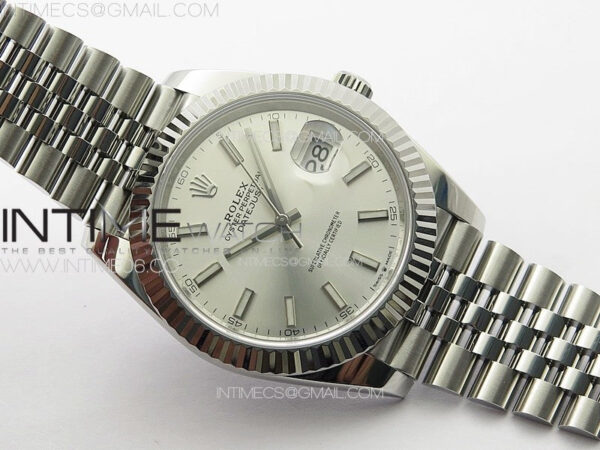 DateJust 41 126334 NTF 1:1 Best Edition 904L Steel Silver Stick Dial on Jubilee Bracelet VR3235 – Bild 2