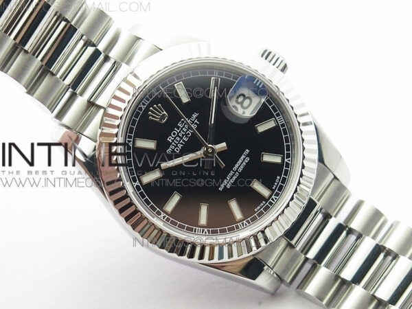 Datejust 31mm 278275 SS BP Best Edition Black Stick Markers Dial on SS President Bracelet – Bild 2