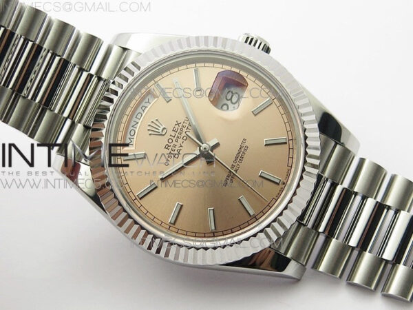 Day-Date 40mm 228239 BP New Dial Version 904 SS RG Stick Markers Dial on SS President Bracelet A2836 – Bild 2