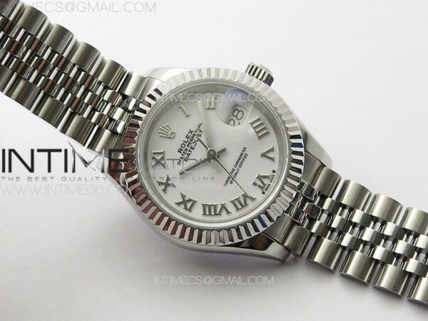 Datejust 28mm 279179 SS APSF Best Edition White Dial Roman Markers on SS Jubilee Bracelet NH05 – Bild 2