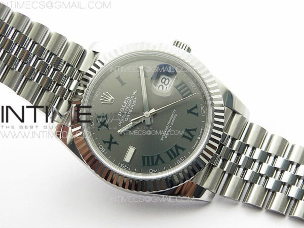 DateJust 41 126334 NTF 1:1 Best Edition 904L Steel Gray Roman Dial on Jubilee Bracelet VR3235 – Bild 4