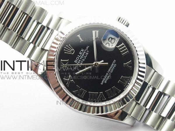 Datejust 31mm 278275 SS BP Best Edition Black Roman Markers Dial on SS President Bracelet – Bild 3