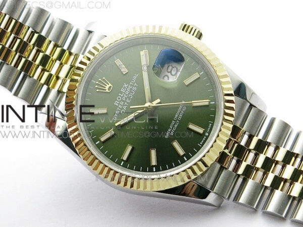 Datejust 36mm 116231 SS/YG BP 1:1 Best Edition Green Dial Stick Markers On SS/YG Jubilee Bracelet A2824 – Bild 2