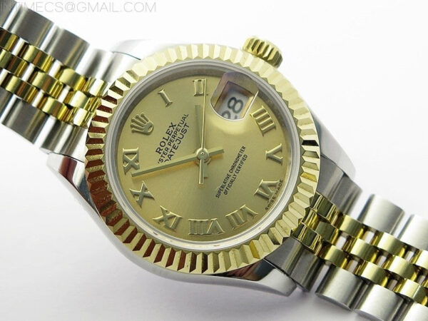 Datejust 28mm 279173 SS/YG BP Best Edition YG Roman Markers Dial on SS/YG Jubilee Bracelet ETA2671 – Bild 3