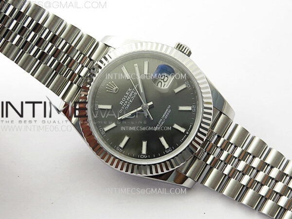 DateJust 41mm 126334 904 SS ARF 1:1 Best Edition Rhodium Dial Sticks Markers on Jubilee Bracelet SH3235 – Bild 2