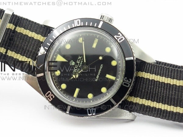 Vintage 1680 Submariner No Date SS On Nylon Strap – Bild 2