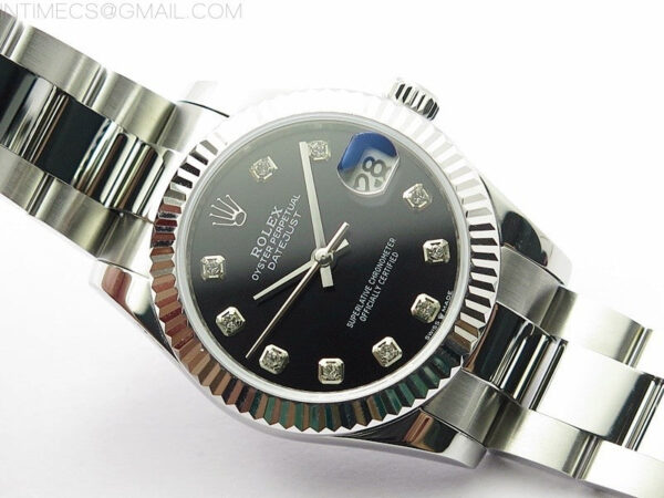 Datejust 31mm 278273 SS BP Best Edition Black Crystal Markers Dial on Oyster Bracelet – Bild 4