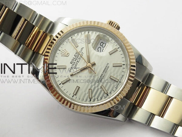 DateJust 36 SS/RG 126231 BP 1:1 Best Edition Silver Dial on Oyster Bracelet – Bild 2