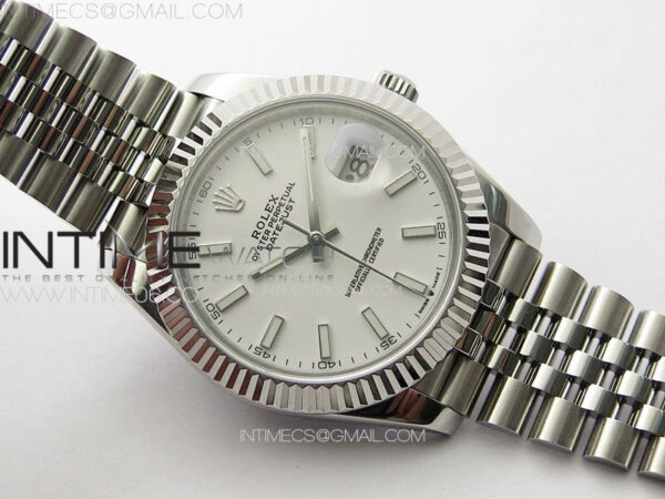 DateJust 41MM 126334 SS APSF 1:1 Best Edition White Fluted Dial on SS Jubilee Bracelet SA3235 – Bild 2