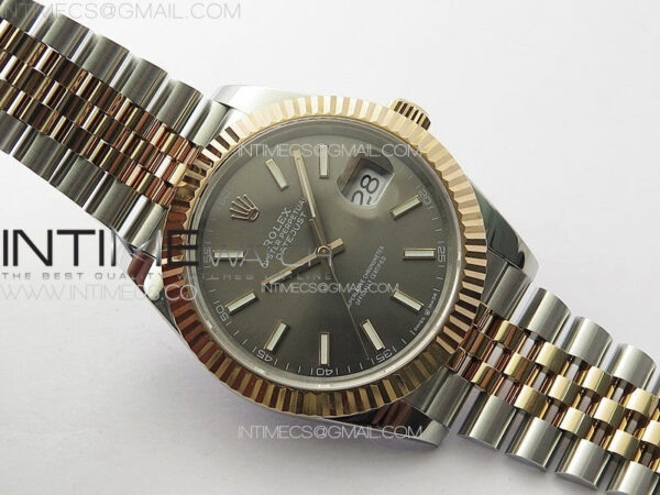 DateJust 41 126331 904L SS/RG GMF 1:1 Best Edition Gray Dial On Jubilee Bracelet VR3235 – Bild 2