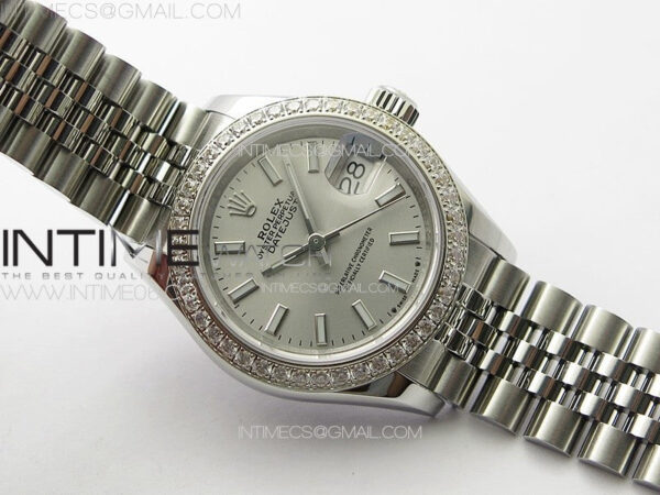 Datejust 28mm 279179 SS/Crystals APSF Best Edition Silver Dial Sticks Markers on SS Jubilee Bracelet NH05 – Bild 2