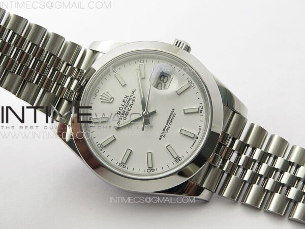 DateJust 41MM 126334 Smooth Bezel SS APSF 1:1 Best Edition White Dial on SS Jubilee Bracelet SA3235 – Bild 2