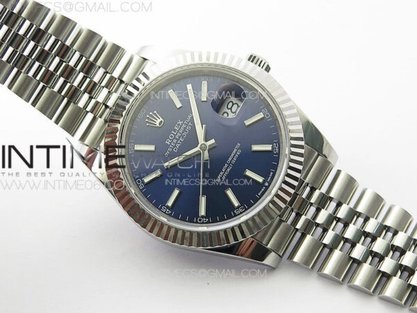 DateJust 41 126334 904L SS GMF 1:1 Best Edition Blue Dial On Jubilee Bracelet VR3235 – Bild 2