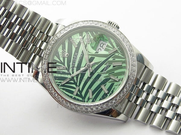 DateJust 36 SS 126284 BP 1:1 Best Edition New Green Dial on Jubilee Bracelet – Bild 2