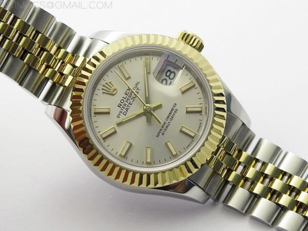 Datejust 28mm 279173 SS/YG BP Best Edition Silver Sticks Markers Dial on SS/YG Jubilee Bracelet ETA2671 – Bild 2