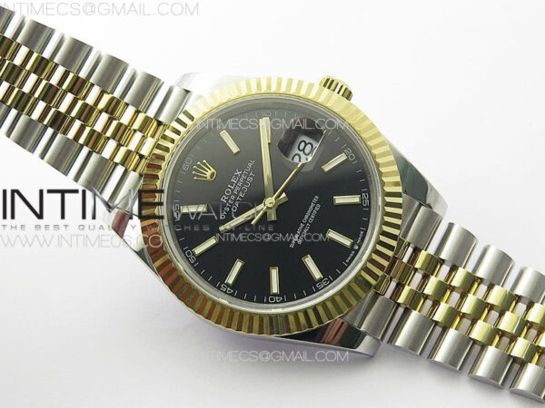 DateJust 41 126333 904L SS/YG GMF 1:1 Best Edition Black Dial On Jubilee Bracelet VR3235 – Bild 2