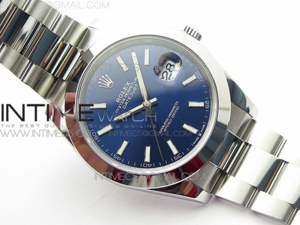 DateJust 41 126300 904L SS VSF 1:1 Best Edition Blue Dial on Oyster Bracelet VS3235 – Bild 2