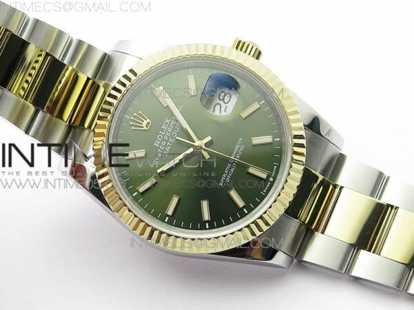 Datejust 36mm 116231 SS/YG BP 1:1 Best Edition Green Dial Stick Markers On SS/YG Oyster Bracelet A2824 – Bild 3