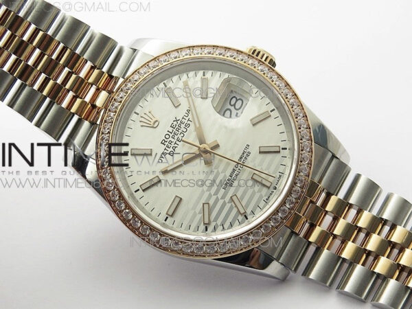 DateJust 36 SS/RG 126281 BP 1:1 Best Edition Silver Dial on Jubilee Bracelet – Bild 2