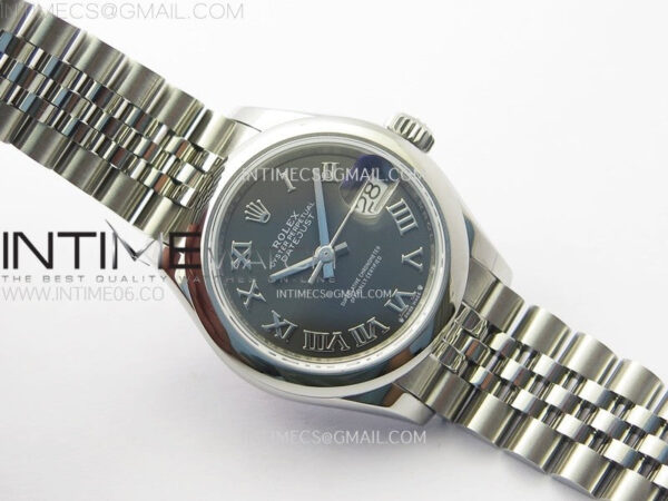Datejust 28mm 279166 Smooth Bezel SS APSF Best Edition Gray Dial Roman Markers on SS Jubilee Bracelet NH05 – Bild 2