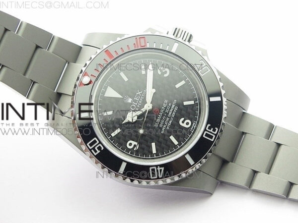 The Rough Matt Carbon Sandblast SS GMF Best Edition Carbon Dial on SS Bracelet SA3130 – Bild 3