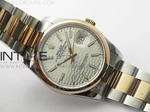 DateJust 36 SS/RG 126201 BP 1:1 Best Edition Silver Dial on Oyster Bracelet – Bild 5