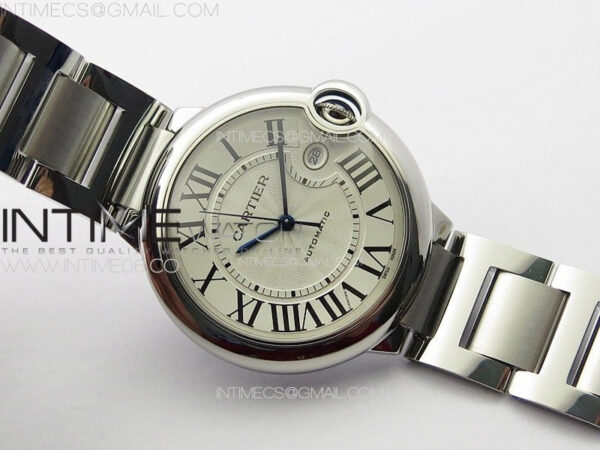 Ballon Bleu 42mm SS K3F 1:1 Best Edition White Texture Dial on SS Bracelet A2824 – Bild 2