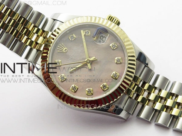 Datejust 31mm 278273 SS/YG BP Best Edition Brown MOP Diamond Markers Dial on SS/YG Jubilee Bracelet – Bild 2
