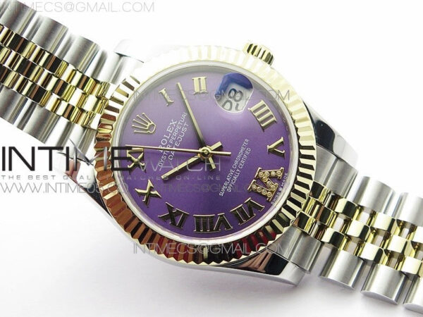 Datejust 31mm 278273 SS/YG BP Best Edition Purple Roman Markers Dial on SS/YG Jubilee Bracelet – Bild 2
