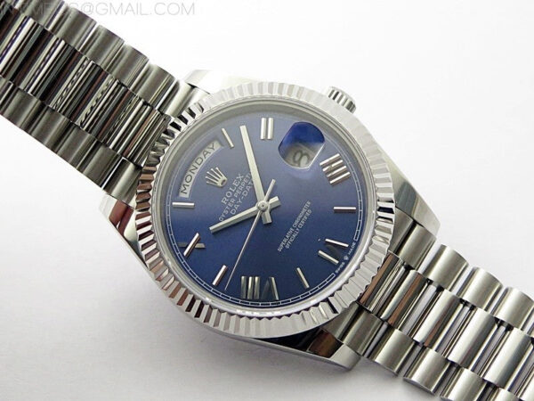 Day Date 40mm 228239 Gain Weight SS/tungsten APSF 1:1 Best Edition Blue Dial Roman Markers on SS President Bracelet A2836 – Bild 2