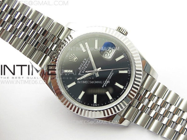 DateJust 41mm 126334 904 SS ARF 1:1 Best Edition Black Dial Sticks Markers on Jubilee Bracelet SH3235 – Bild 2
