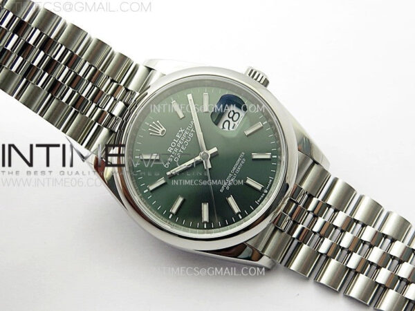 DateJust 36 SS 126200 904L Steel VSF 1:1 Best Edition Green Dial Sticks Markers on Jubilee Bracelet VS3235 – Bild 2
