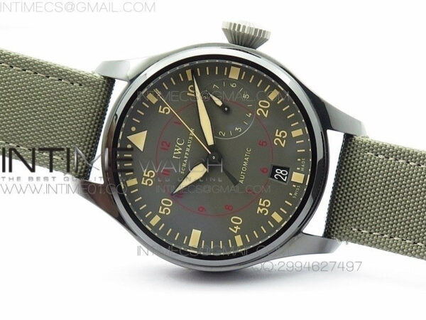 Big Pilot Real PR 48mm IW501902 Real Ceramic ZF 1:1 Best Edition on Green Nylon Strap A51111 V2(Released) – Bild 2