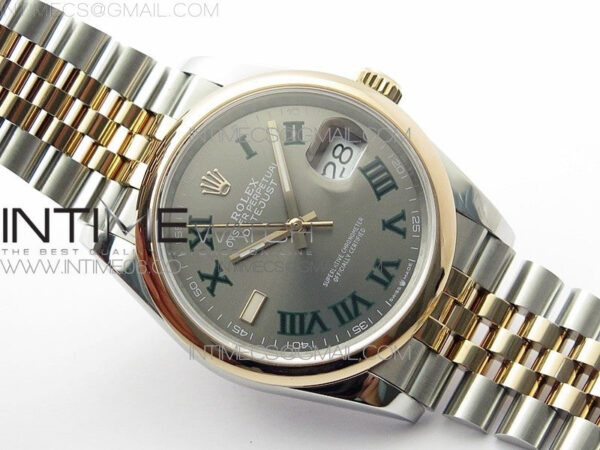 DateJust 36 SS/RG 126201 BP 1:1 Best Edition Gray Dial on Jubilee Bracelet – Bild 2