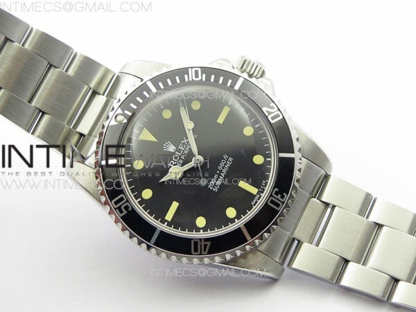 Vintage Submariner 1680 No Date SS JKF Best Edition Black Dial on SS Bracelet (Style1)A2836 – Bild 2