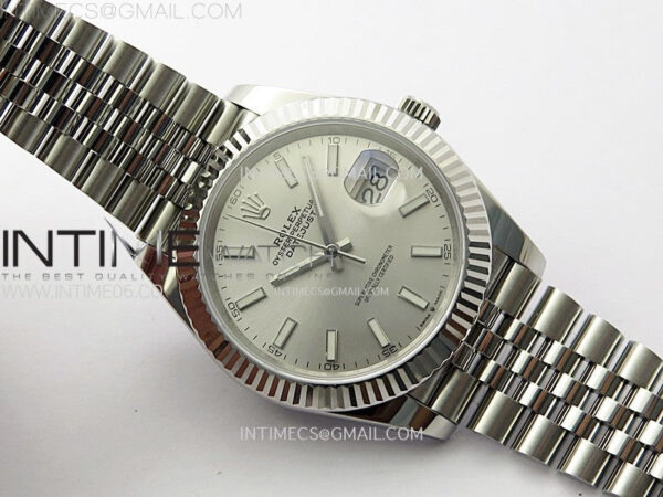 DateJust 41mm 126334 904 SS ARF 1:1 Best Edition Silver Dial Sticks Markers on Jubilee Bracelet SH3235 – Bild 2