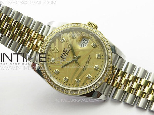 DateJust 36 SS/YG 126234 Diamonds Bezel JDF 1:1 Best Edition New YG Dial on Jubilee SS/YG Bracelet – Bild 3