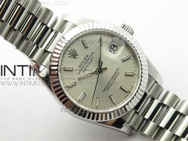 Datejust 31mm 278275 SS BP Best Edition Silver Stick Markers Dial on SS President Bracelet – Bild 2