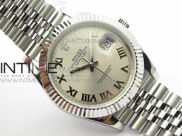 DateJust 41 126334 SS BP 1:1 Best Edition New Version Silver Roman Markers Dial on Jubilee Bracelet – Bild 2
