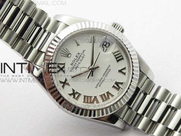 Datejust 31mm 278275 SS BP Best Edition White Roman Markers Dial on SS President Bracelet – Bild 2